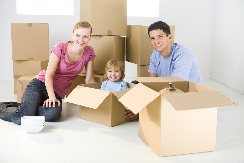 Movers preparing equipment and planning a safe house move