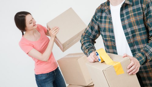 Professional movers handling student belongings in Twickenham