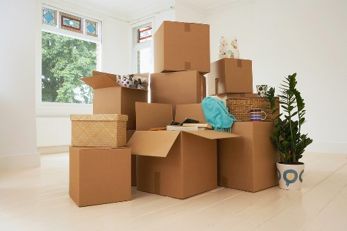 Furniture removal team in Twickenham preparing items for delivery