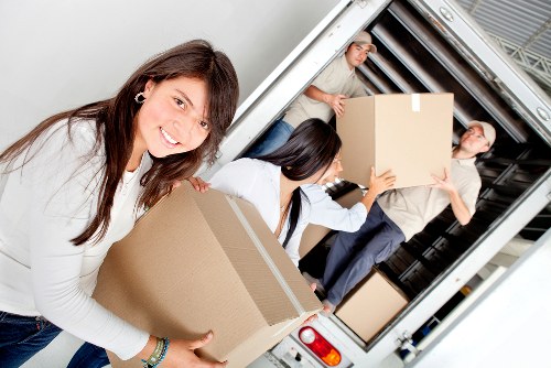 A new home in Twickenham being unpacked after a successful house move
