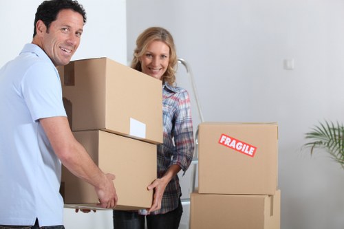 Final moving day checklist and signed service terms for a relocation