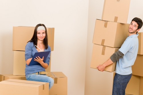 Fragile household items prepared for house removals in Twickenham